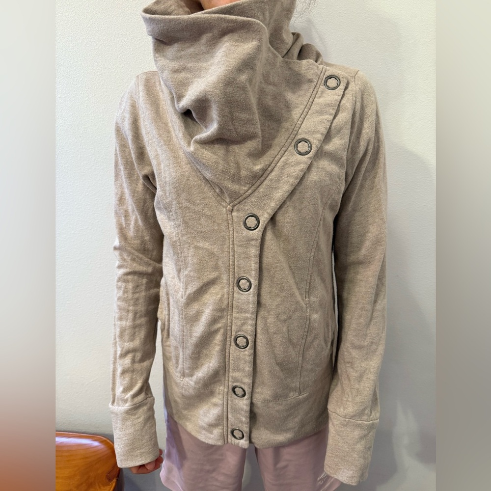 Brooklyn Industries Beige cowl neck Knit Sweater